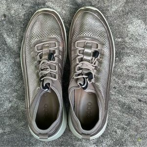Ecco Danish Design Metallic Leather Shoes Women’s size 39 size 8.5